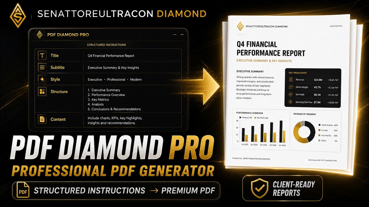 Demo PDF Diamond PRO — Generador PDF Profesional