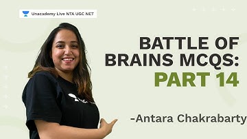 Battle of Brains MCQs Series Part 14 | Antara Chakrabarty | NTA UGC NET