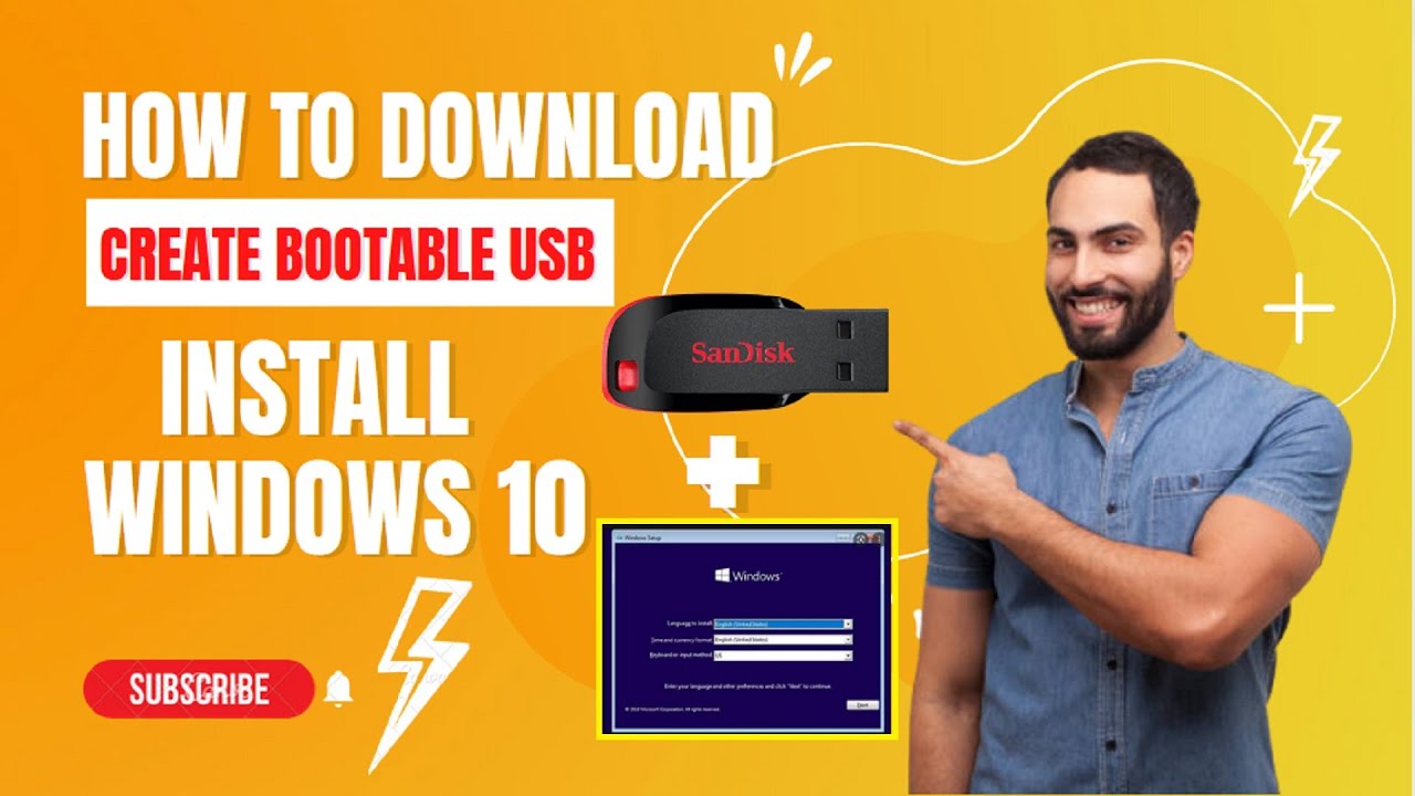 How to Download and Create Bootable USB For install windows 10 3 in one ...