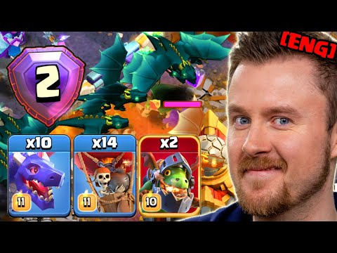 MASS DRAGONS - RANK 2 GLOBAL STRATEGY in Clash of Clans