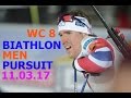 BIATHLON MEN PURSUIT 11.03.2017 World Cup 8 Kontiolahti (Finland)