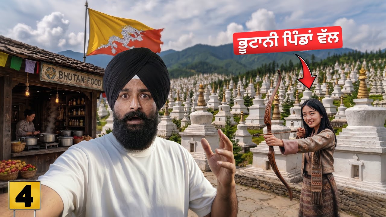 ⁣ਬੱਦਲਾਂ ਤੋਂ ਪਾਰ ਭੂਟਾਨ ਦੀ ਸੋਹਣੀ ਵੈਲੀ ਚ🇧🇹Toward Beautiful Phobjikha😍