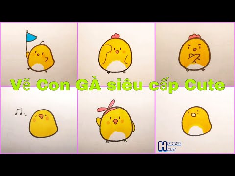 Video Vẽ con GÀ siêu cấp Cute - Vẽ hình Cute đáng yêu| Vẽ... - youtube