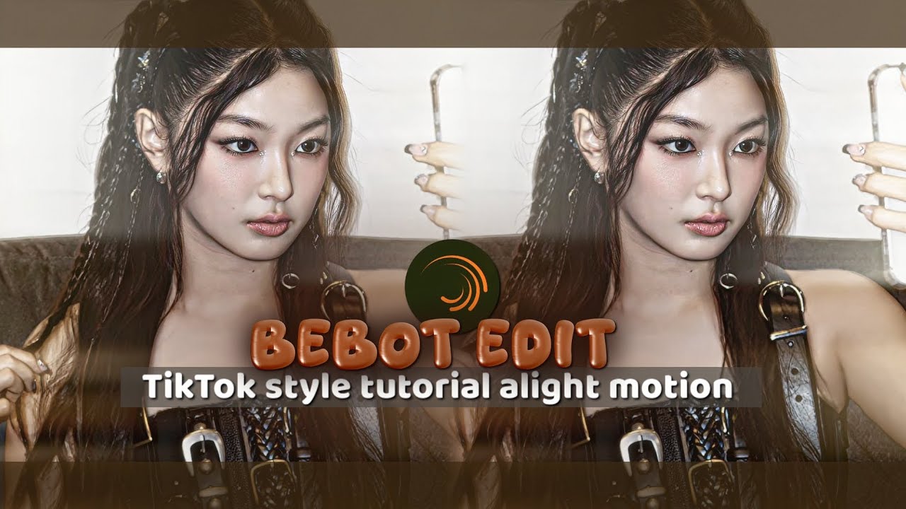 “Bebot edit” TikTok style tutorial alight motion 🤎✨