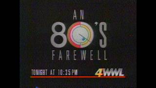 WWL-TV An 80's Farewell - New Year's Eve 1989 - New Orleans - Aired 12/31/89