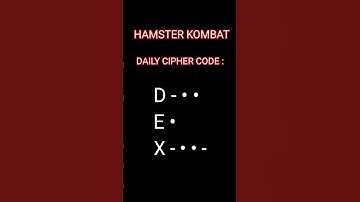 HAMSTER KOMBAT - DAILY CIPHER CODE #hamsterkombat