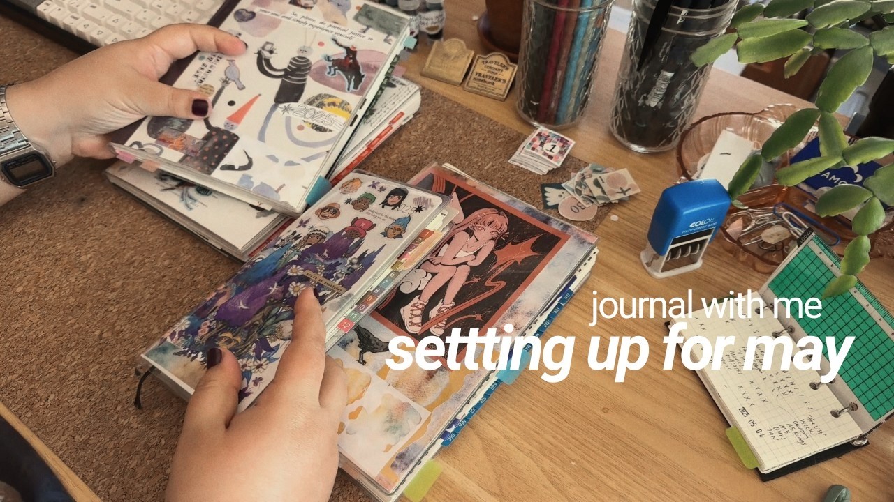 techo time 03 ✷ may journal set up| Hobonichi, Ours Studio & Take a Note (chatty, no music)