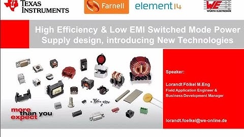 Würth Elektronik & TI Webinar: Magnetic Material Basics and EMI Consideration of DC/DC Converters