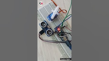 Ultrasonic Sensor & Servo Motor #shorts #youtubeshorts #ytshorts #arduinoproject