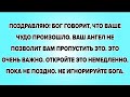 ПОЗДРАВЛЯЮ! БОГ ГОВОРИТ, ЧТО ВАШЕ ЧУДО ПРОИЗОШЛО. ВАШ АНГЕЛ НЕ ПОЗВОЛИТ ВАМ ПРОПУСТИТЬ ЭТО.