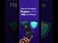 Proton VPN iPhone | Download Proton VPN Free on iPhone (iOS) step by step ✅