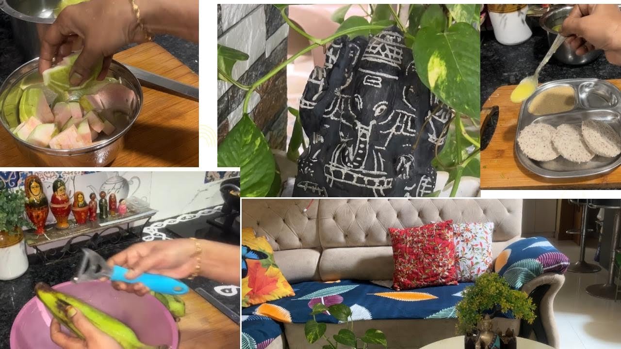 ఉదయం 5am -12 pm house wife’s routine |raw banana fry|