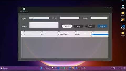How to make Contact management | Desktop App | phonebook | using c#