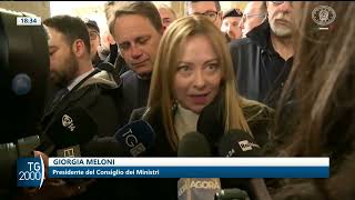 Meloni visits Niscemi. €150 million in funding on the way.