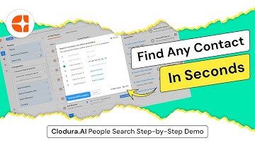 Find Any Contact in Seconds | Clodura.AI People Search Step-by-Step Tutorial