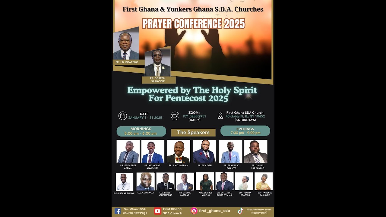 "God Steps in When the Spirit is in Control" - Ps. Amos Appiah - 2025 Prayer Conference Day 29