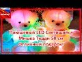 Плюшевый Тедди 50 см | Плюшевый LED Светящийся Мишка - отличный подарок! #277