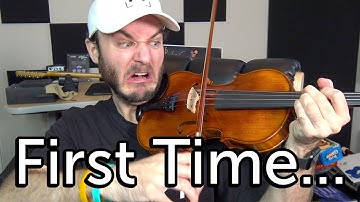 Playing Violin for the First Time...