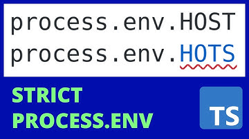 process.env in NodeJS with TypeScript: How to PROPERLY Type It (Get Autocomplete + Catch Typos)
