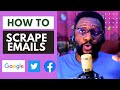 How to scrape emails from google  email address extractor  email scrapper tutorials