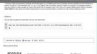 Accessing and using the research databases