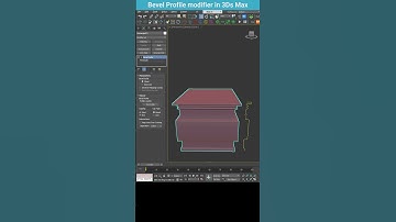 Bevel Profile in 3Ds Max — Fast 3D Shape from Splines #shorts #3dsmax