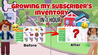 Growing my Subscriber’s Inventory in 1 hour (Poor to Rich) *Successful* ✨😱