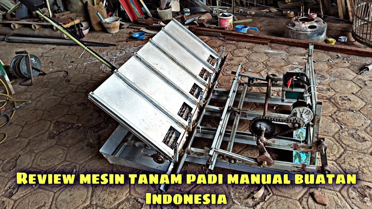 Review mesin tanam padi buatan sendiri (diy electric rice planter)