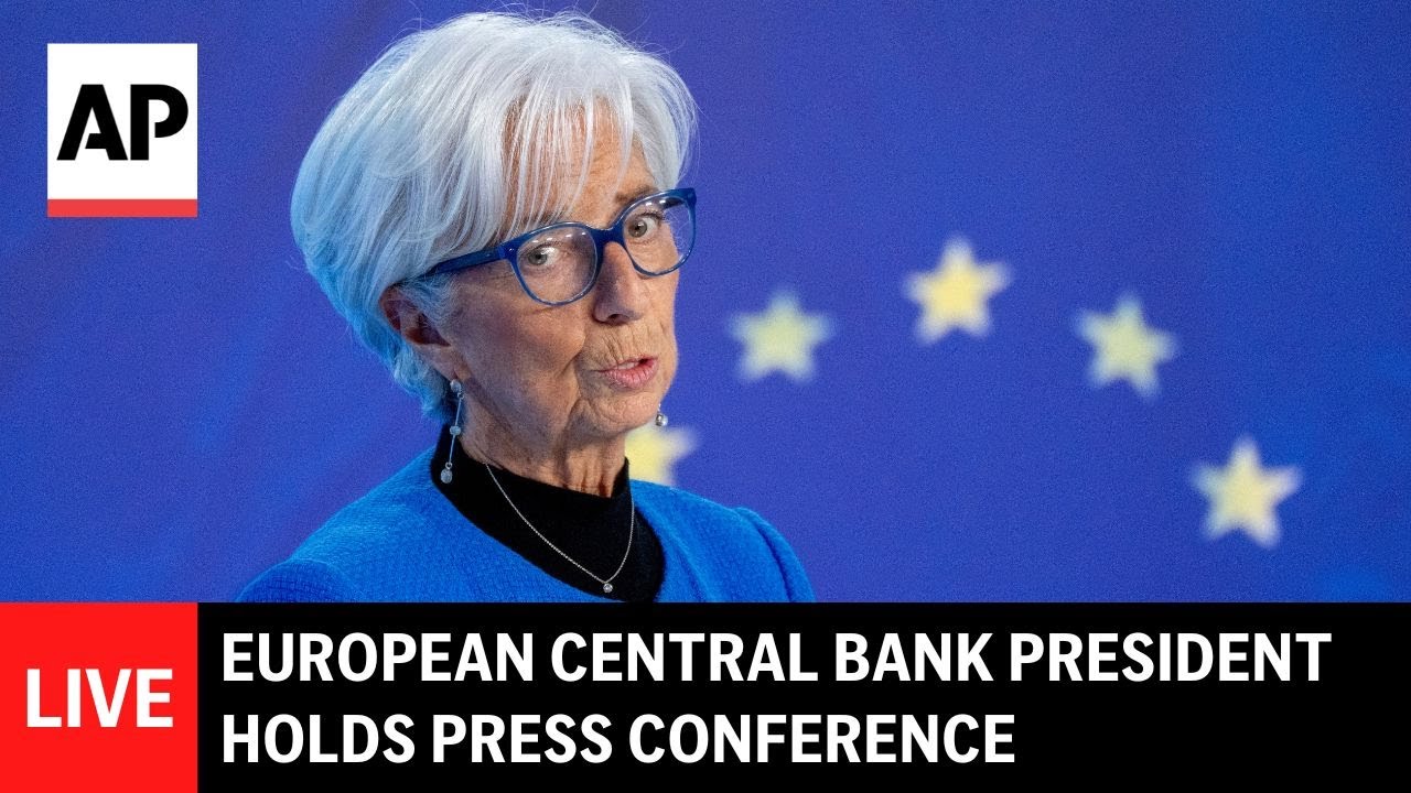 LIVE: ECB President Christine Lagarde speaks after interest rate
