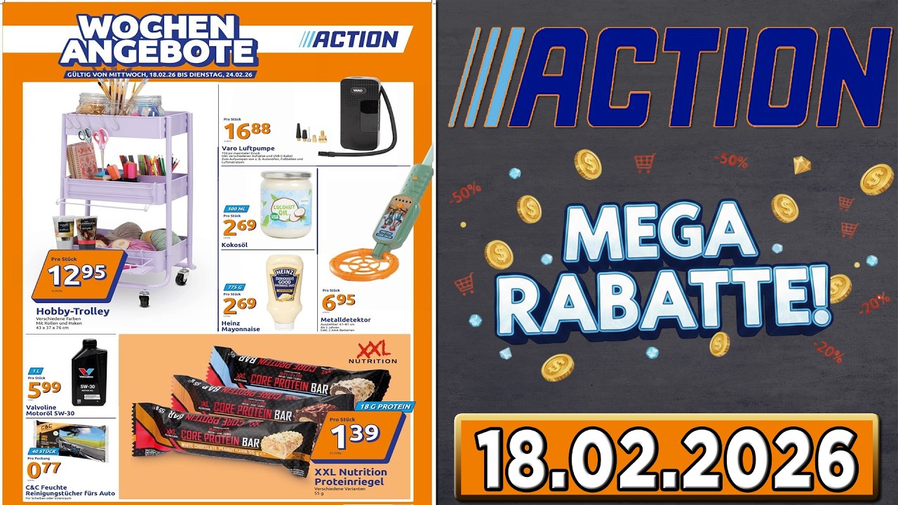 ACTION Prospekt Diese Woche – Gültig von 18.02.2026  Angebote werbung 