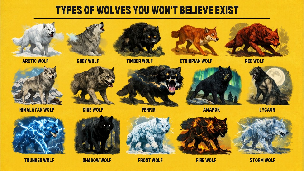 Types of Wolves You Won't Believe Exist 🐺 (Real & Mythical) - YouTube