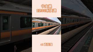 【土休日】中央線E233系快速　西荻窪駅通過