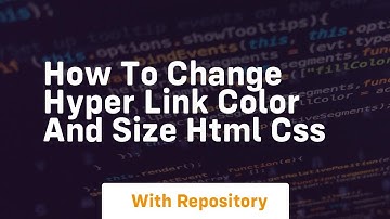 How to change hyper link color and size html css