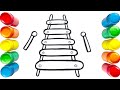 "How to draw Xylophone  for Kids | Easy Musical Instrument Art"