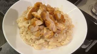#parmesan #chicken #mac #cheese How we did it! #foodie #shorts #youtube #delicious