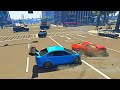 Man hit Policeman on  Road - GTA 5 Realistic Car Crash Test Mods GTA V Gameplay no Commentary 67