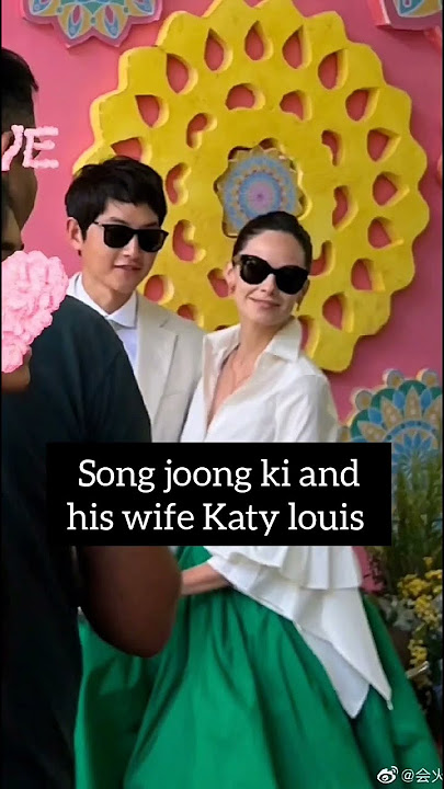 Song joong ki and katy louise saunders(wife) in her cousins wedding #songjoongki #katylouisesaunders
