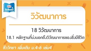 18 วิวัฒนาการ ,18.1 หลักฐานที่บ่งบอกถึงวิวัฒนาการของสิ่งมีชีวิต