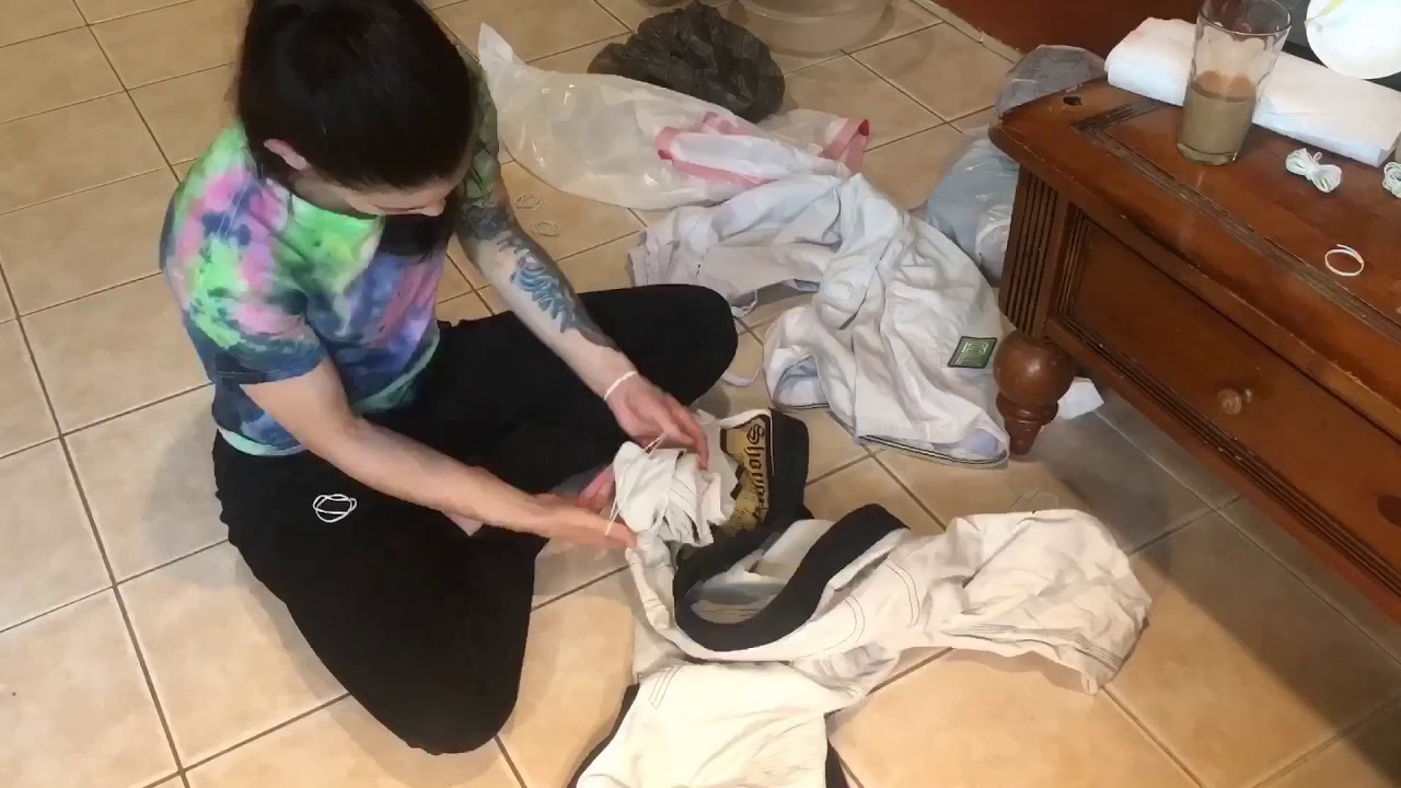 TieDye White JiuJitsu Gi Green, Black and Blue YouTube