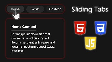 Tabs with Animated Indicator - HTML, CSS & JavaScript
