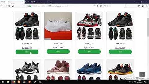 Toko online dengan framework codeigniter