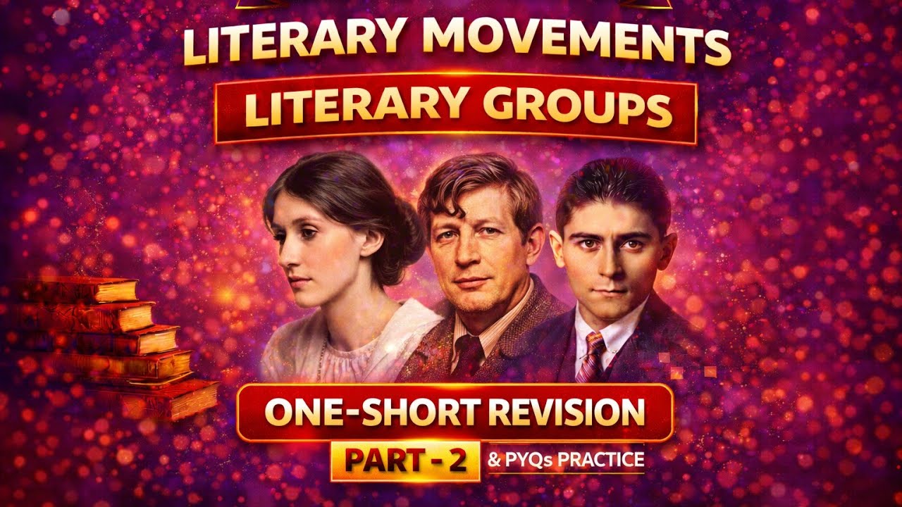 Literary Movements /Groups | One-Shot Revision | PYQs Practice | UGC NET English | Part-2 🎯
