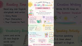 holiday homework #educationalpost #knowledge #teacherlife #studentlife