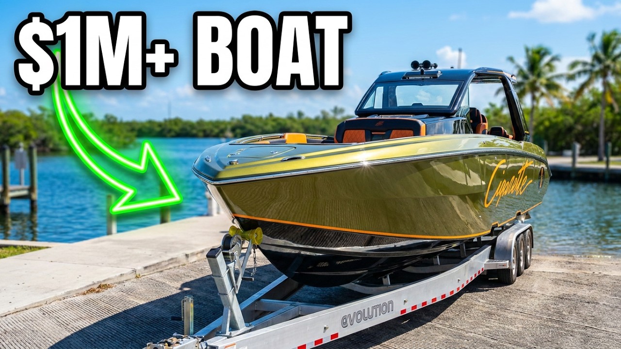 Miami Cigerrete Boat Ride 🔥 $1,000,000 Launch! Cigarette Boats at Ramp 79, Miami - YouTube