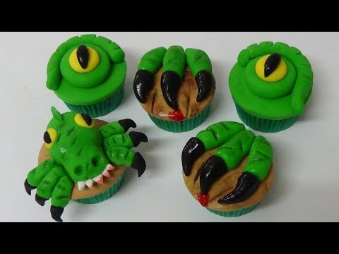 yummy dinosaur cupcakes