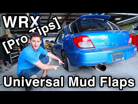 Universal Mud Flaps Installation [No Wobble, Custom Brackets & Pro Tips // WRX Build]