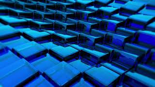 Abstract Blue Glass Cubes Windows | Blue Glass Abstract | Abstract Background Motion / Animation