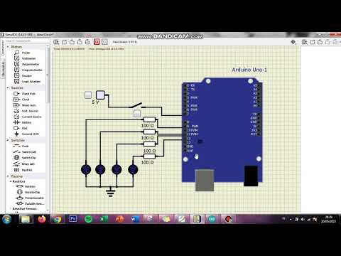 Simulasi Blink 4 LED - SIMULIDE ARDUINO UNO (pt.1)