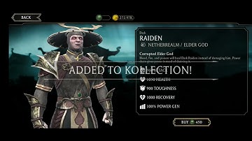 mk mobile. all in on dark RAIDEN #mortalkombat #infinitygames