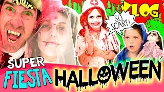 SUPER HALLOWEEN 2016 PARTY * EPIC DAY OF THE DEAD PARTY VLOG 🕷🕸